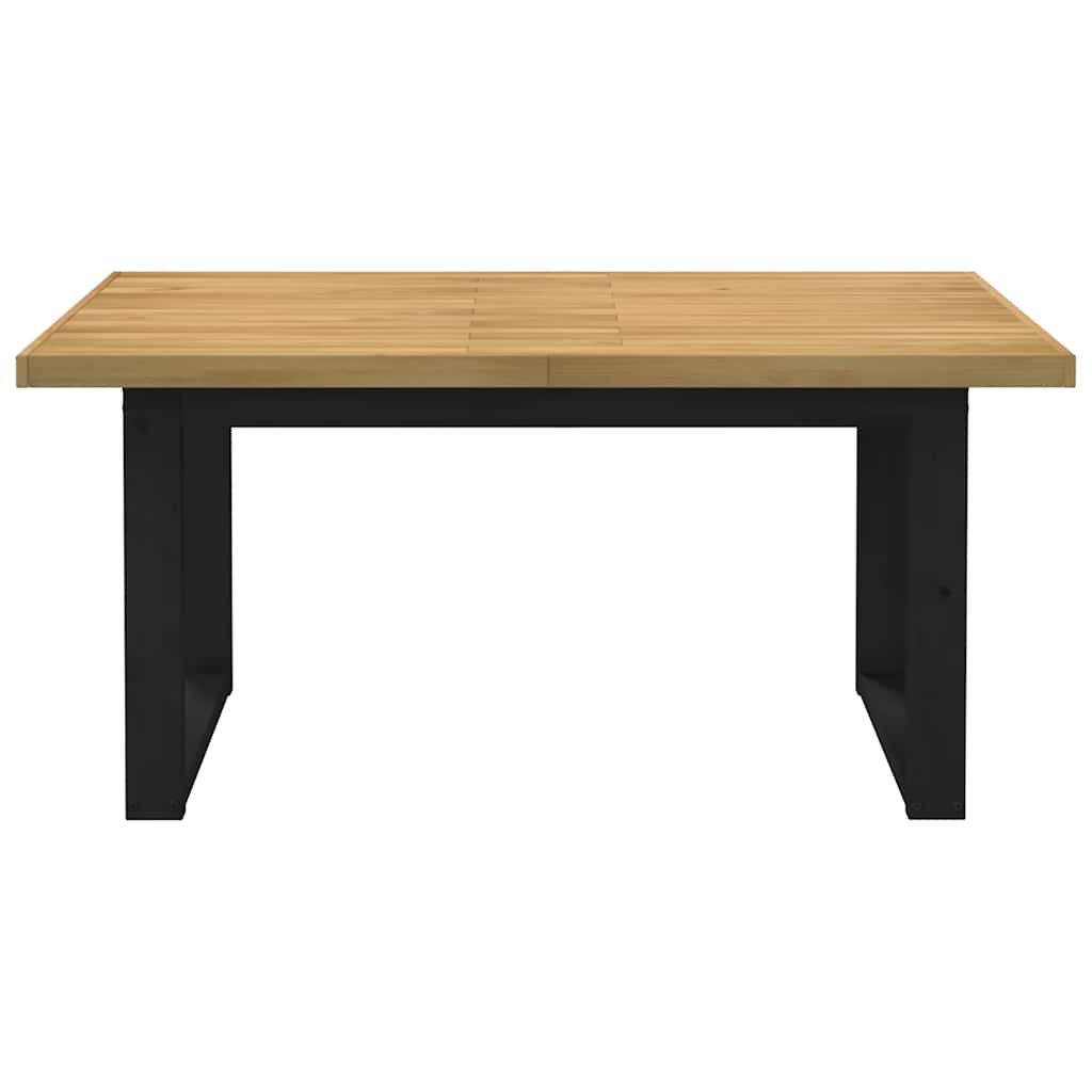 Table à manger NOAIN pieds en U 160x90x75 cm bois de pin massif