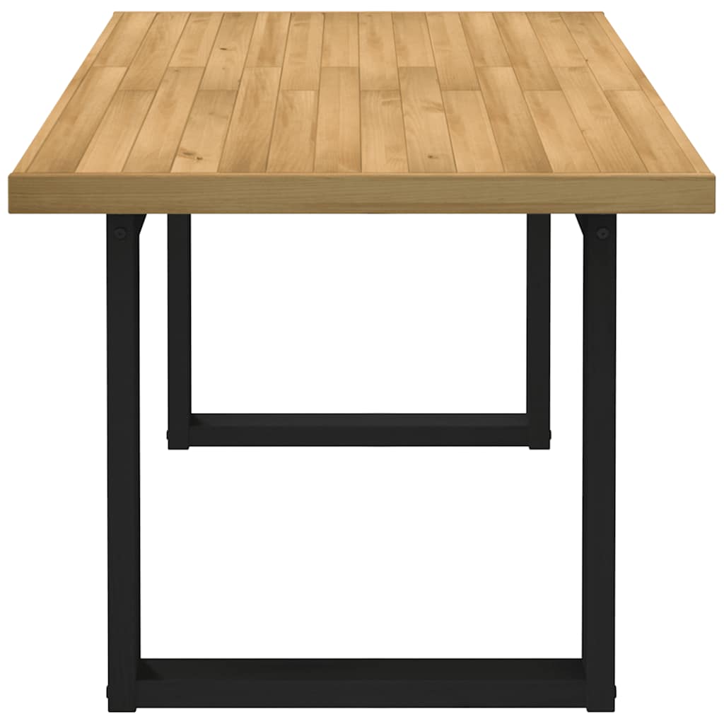 Table à manger NOAIN pieds en U 160x90x75 cm bois de pin massif