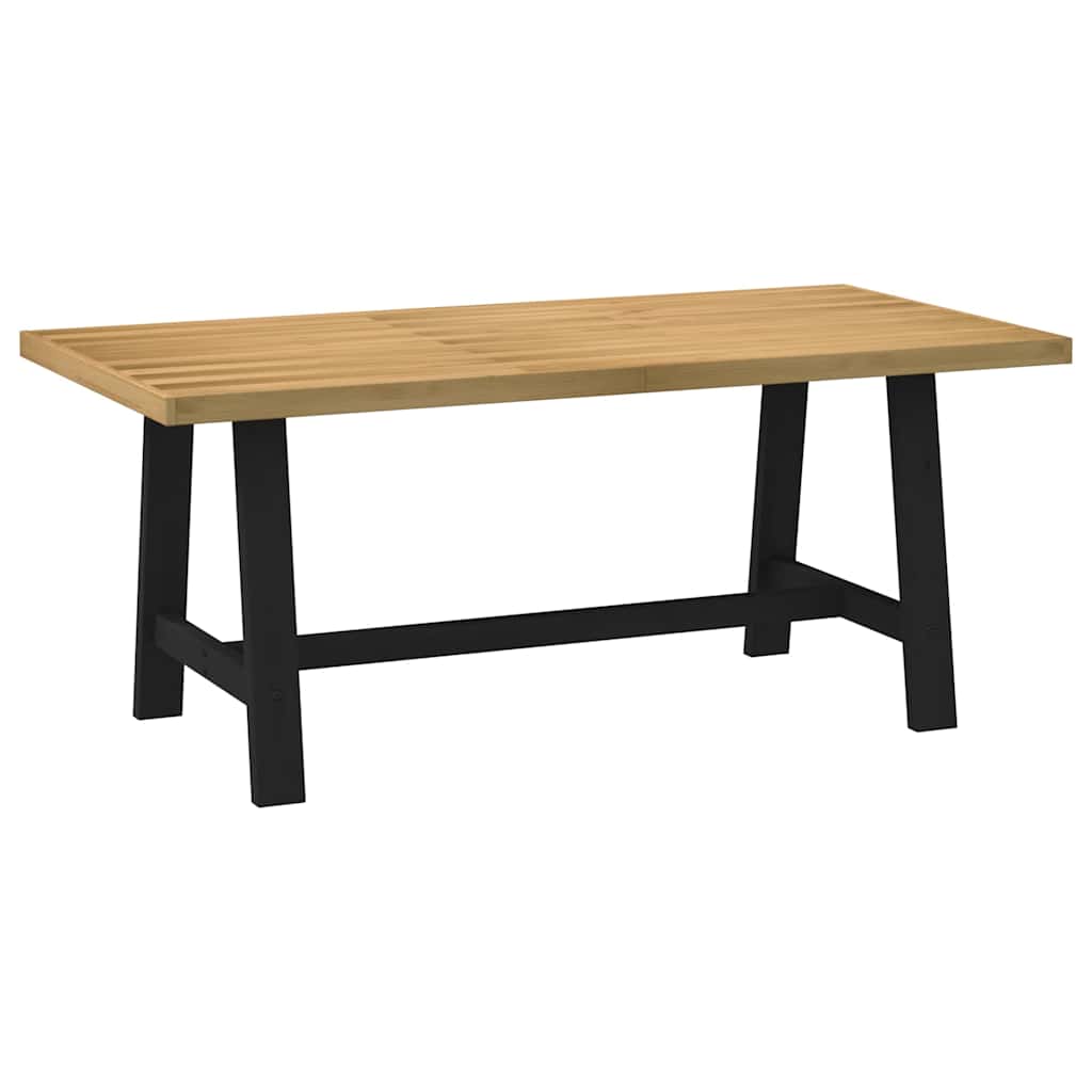 Table à manger NOAIN pieds en A 180x90x75 cm bois de pin massif