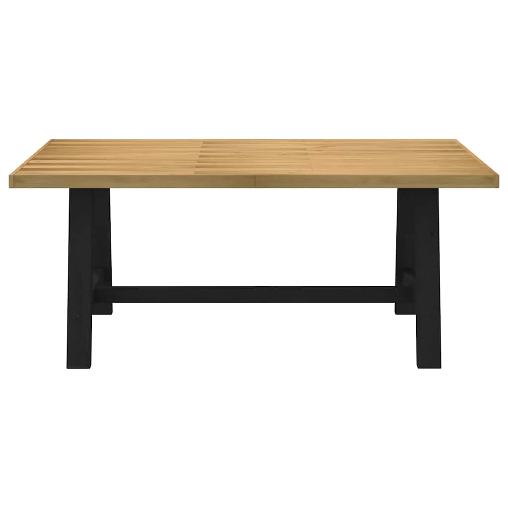 Table à manger NOAIN pieds en A 180x90x75 cm bois de pin massif