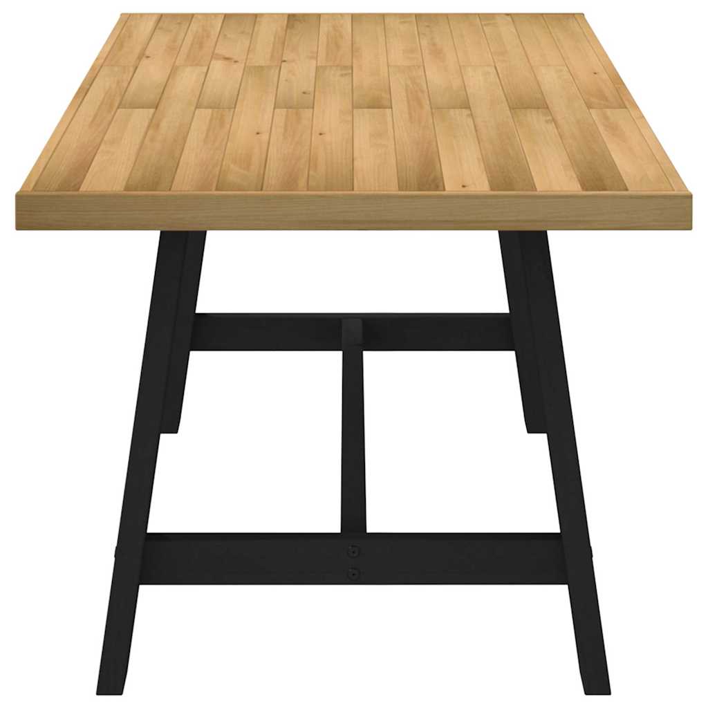 Table à manger NOAIN pieds en A 180x90x75 cm bois de pin massif