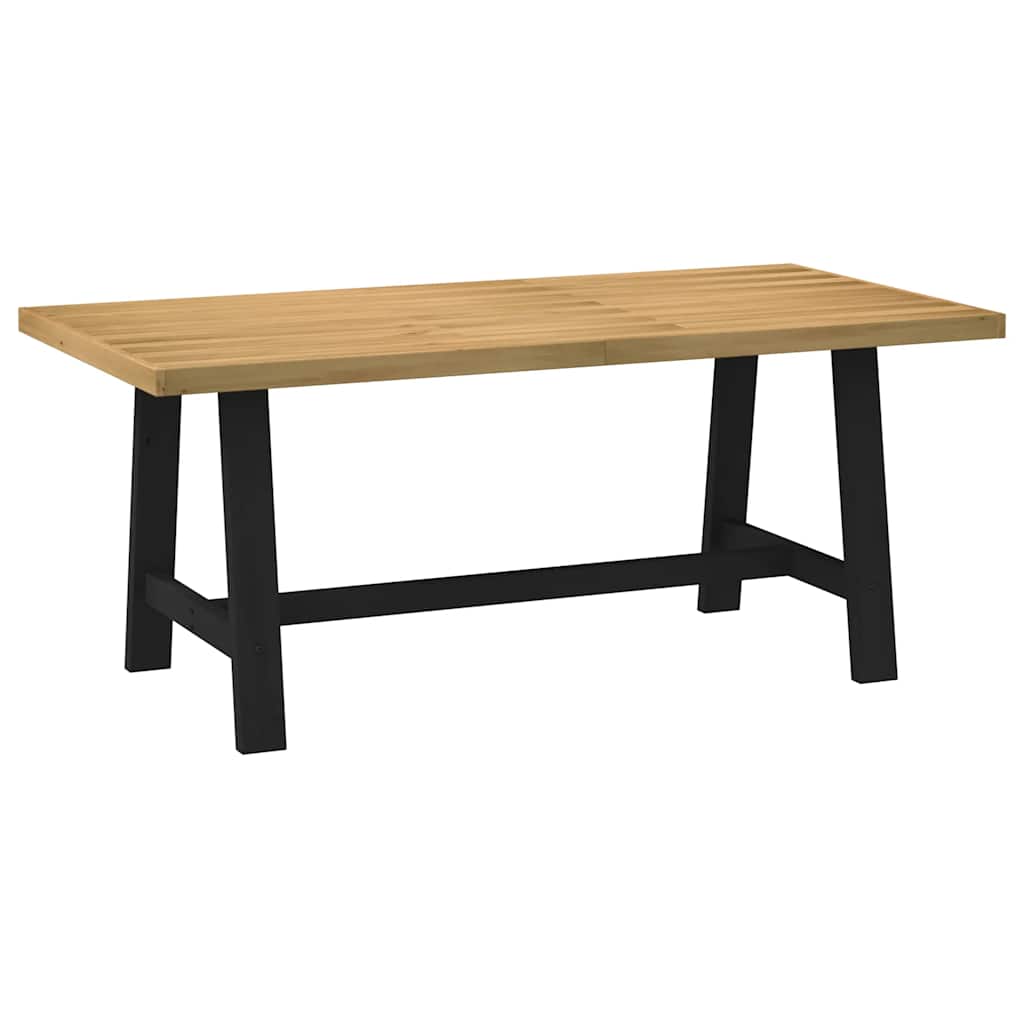Table à manger NOAIN pieds en A 180x90x75 cm bois de pin massif