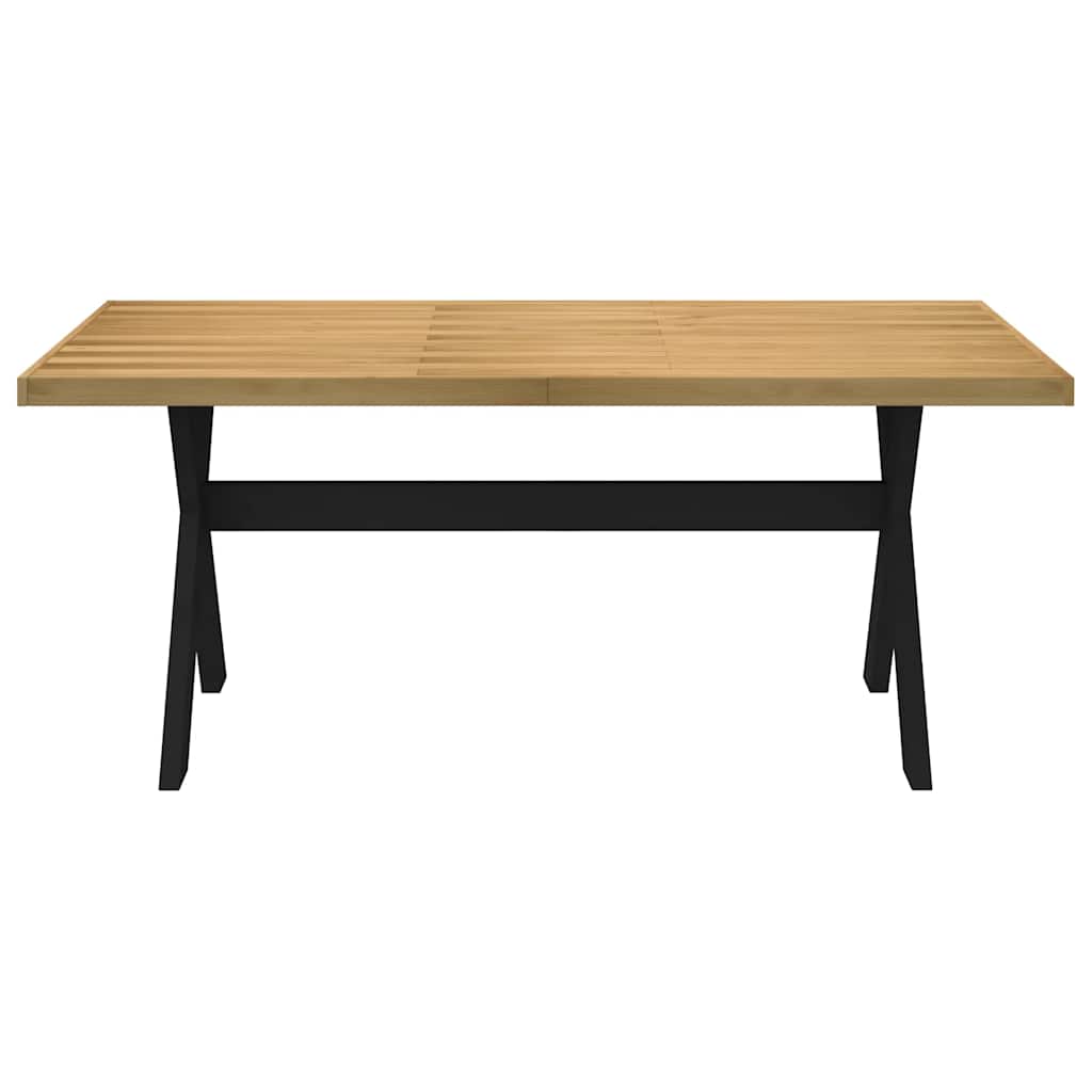 Table à manger NOAIN pieds en X 180x90x75 cm bois de pin massif