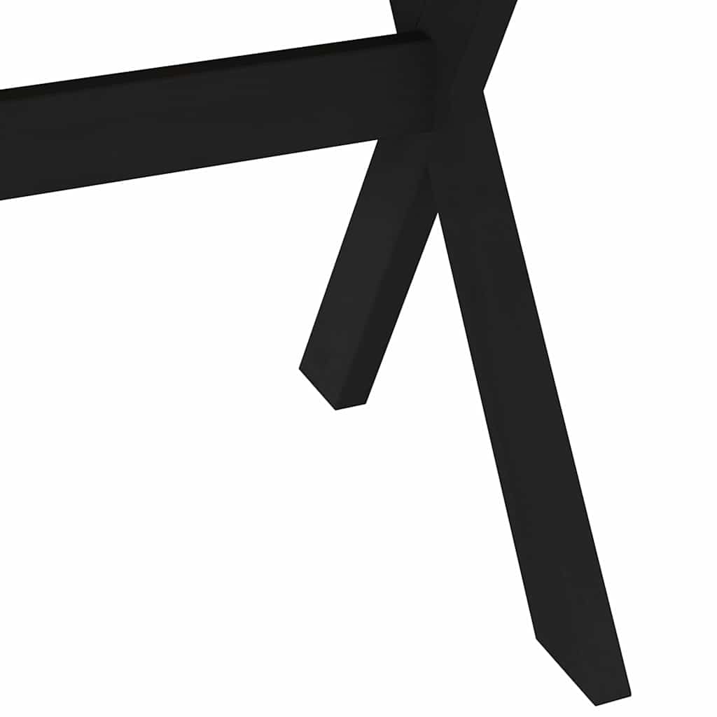 Table à manger NOAIN pieds en X 180x90x75 cm bois de pin massif