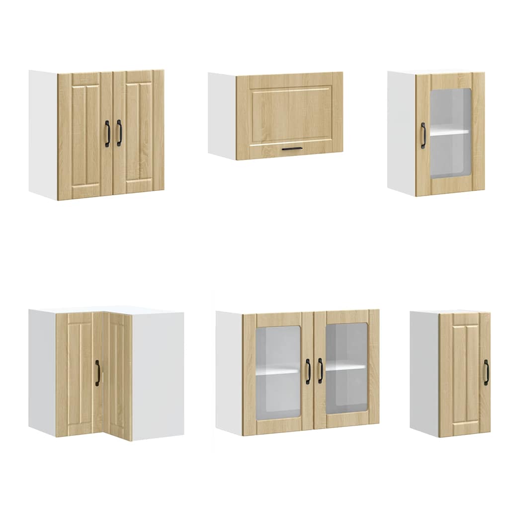 11-piece kitchen cabinet set Lucca Sonoma oak wood-based material