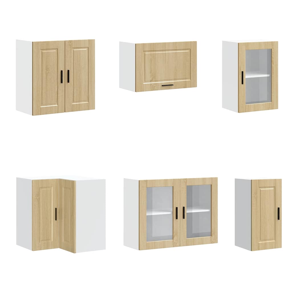 11-piece kitchen cabinet set Porto Sonoma oak wood-based material