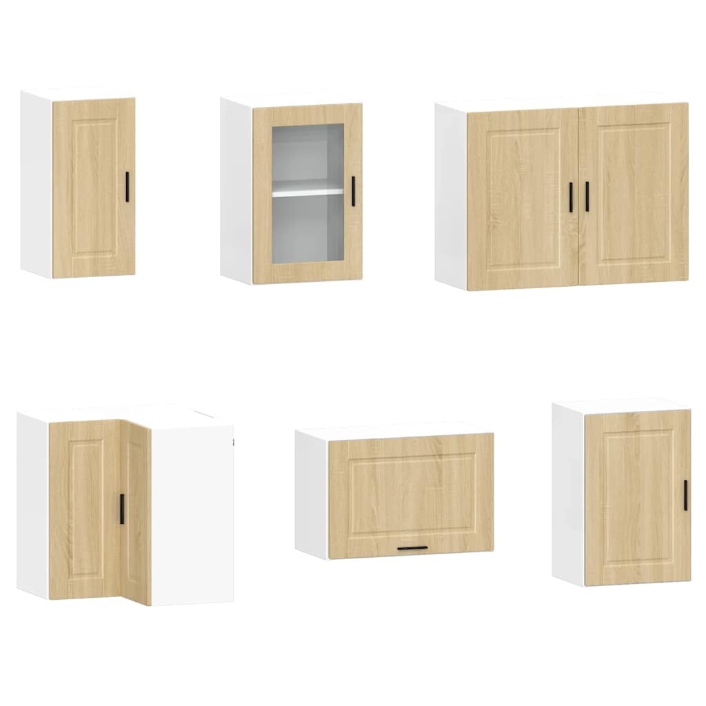 11-piece kitchen cabinet set Porto Sonoma oak wood-based material