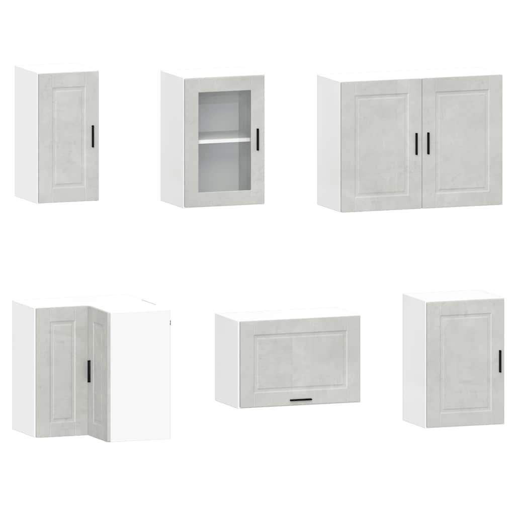 11-piece kitchen cabinet set Porto concrete grey wood-based panel