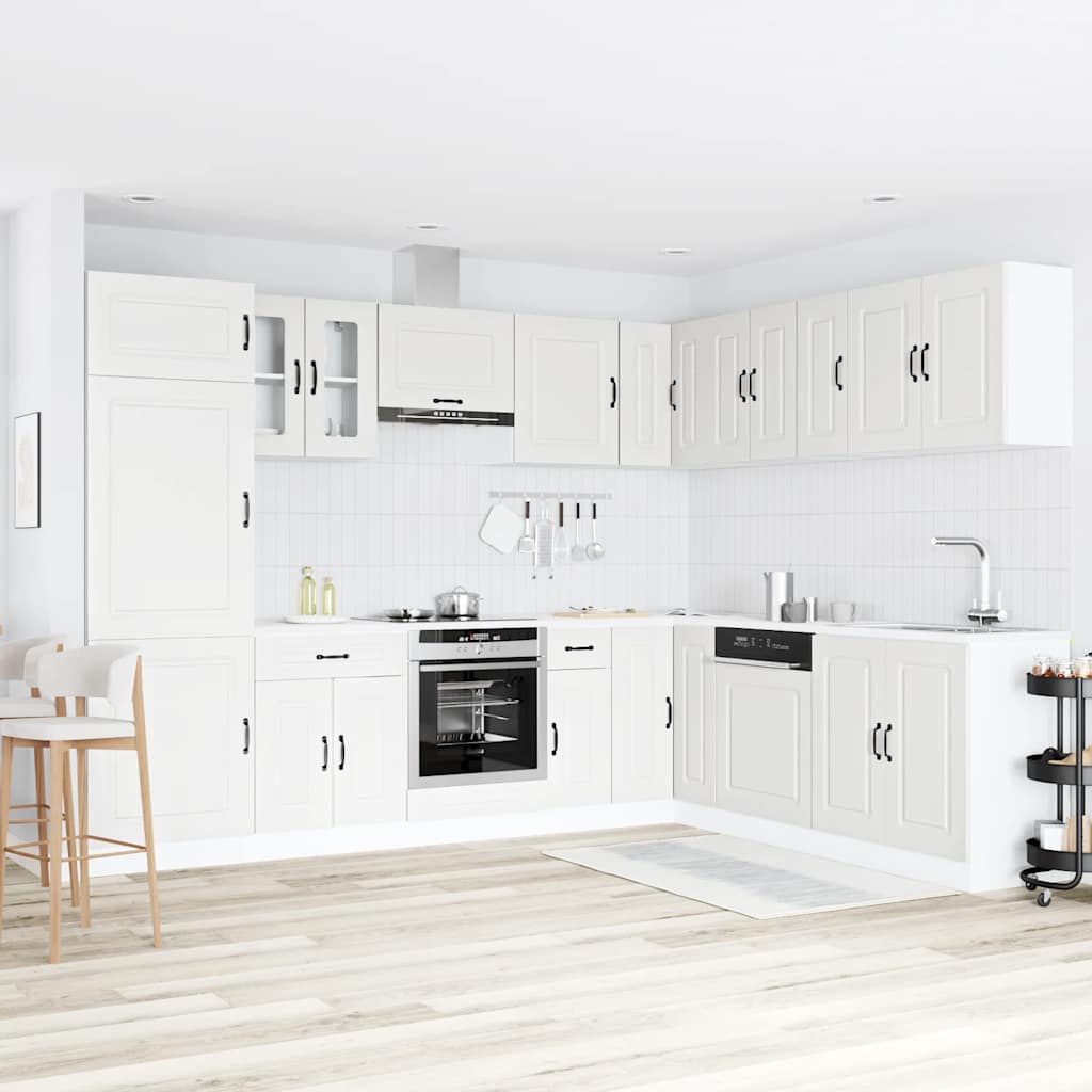 14-tlg. Küchenschrank-Set Kalmar Weiß Holzwerkstoff