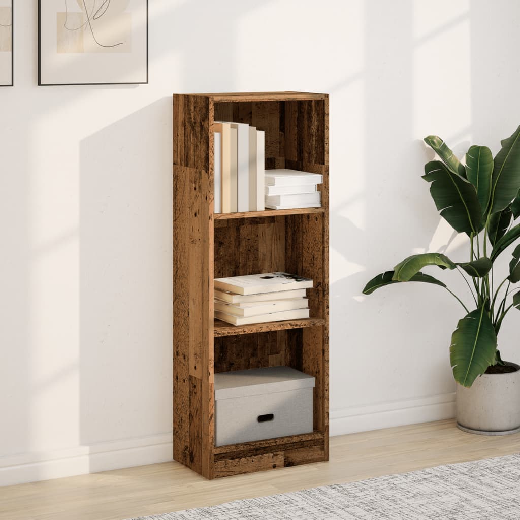 Bookshelf old wood look 40x24x109 cm wood material