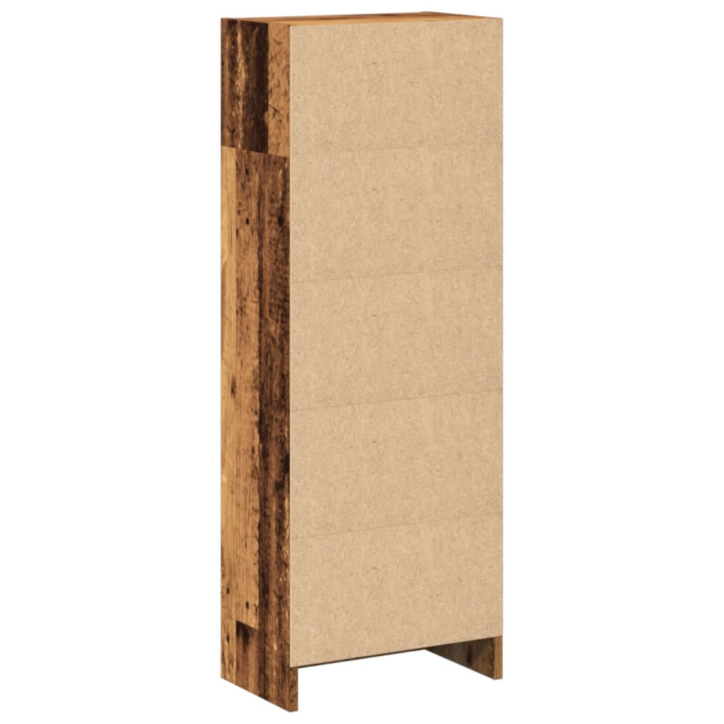 Bookshelf old wood look 40x24x109 cm wood material