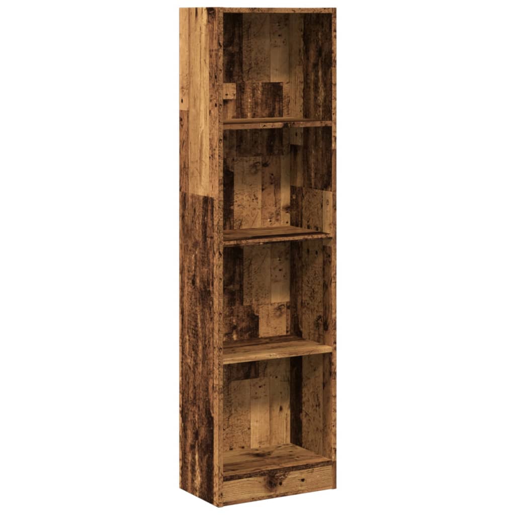 Bookshelf old wood look 40x24x143 cm wood material