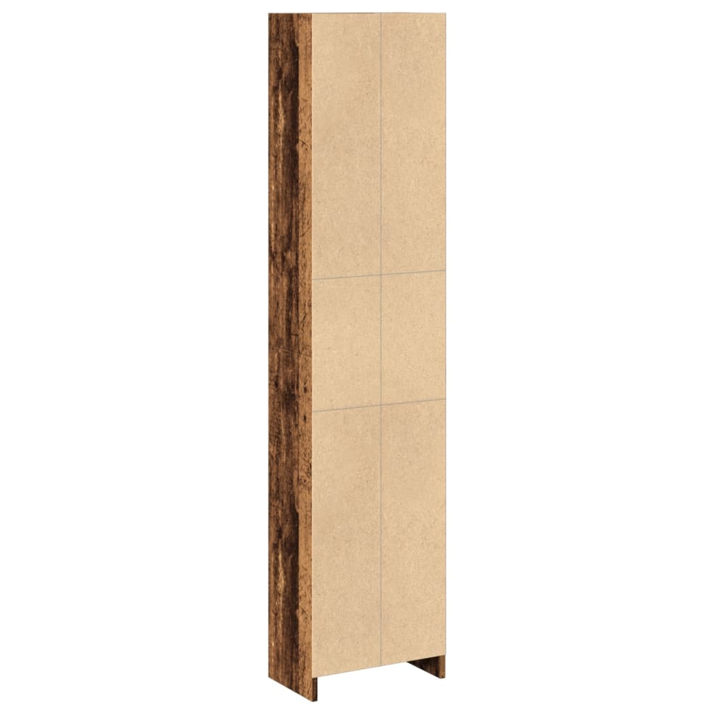 Bookshelf old wood look 40x24x176 cm wood material