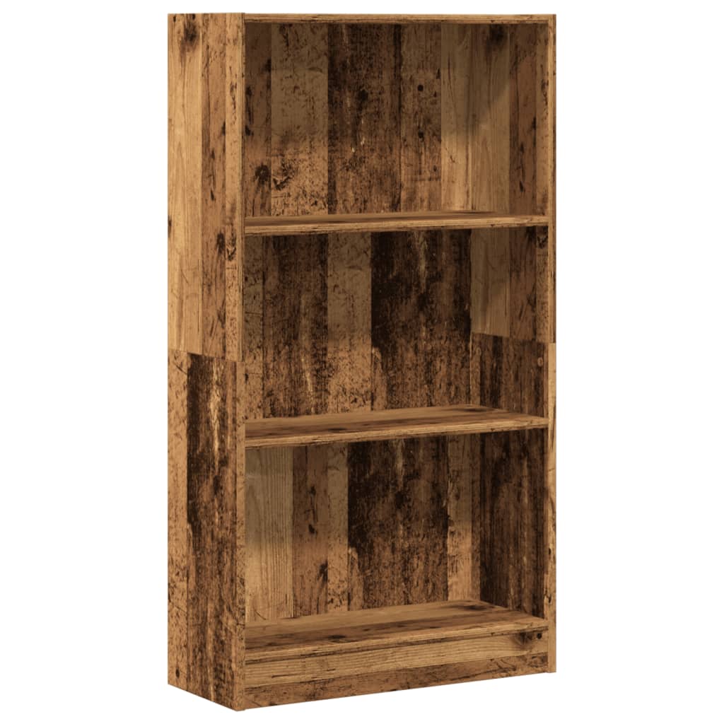 Bookshelf old wood look 60x24x109 cm wood material