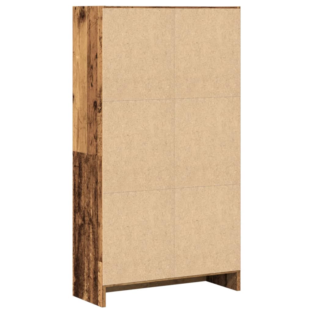 Bookshelf old wood look 60x24x109 cm wood material