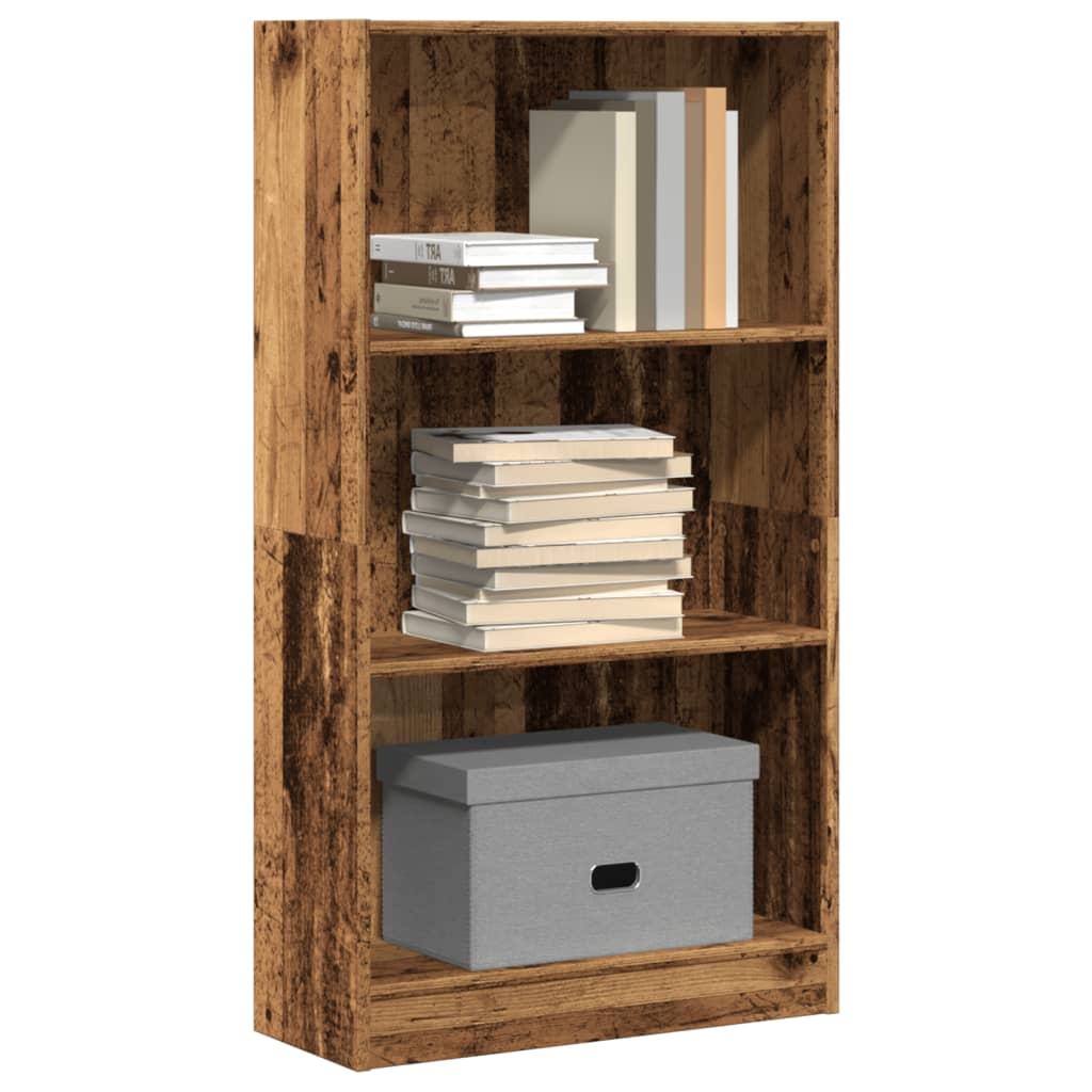 Bookshelf old wood look 60x24x109 cm wood material