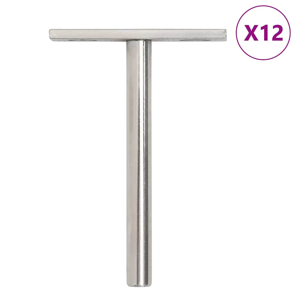 Supports d'étagères flottants, 12 pièces, invisibles, Ø 10 x 100 mm
