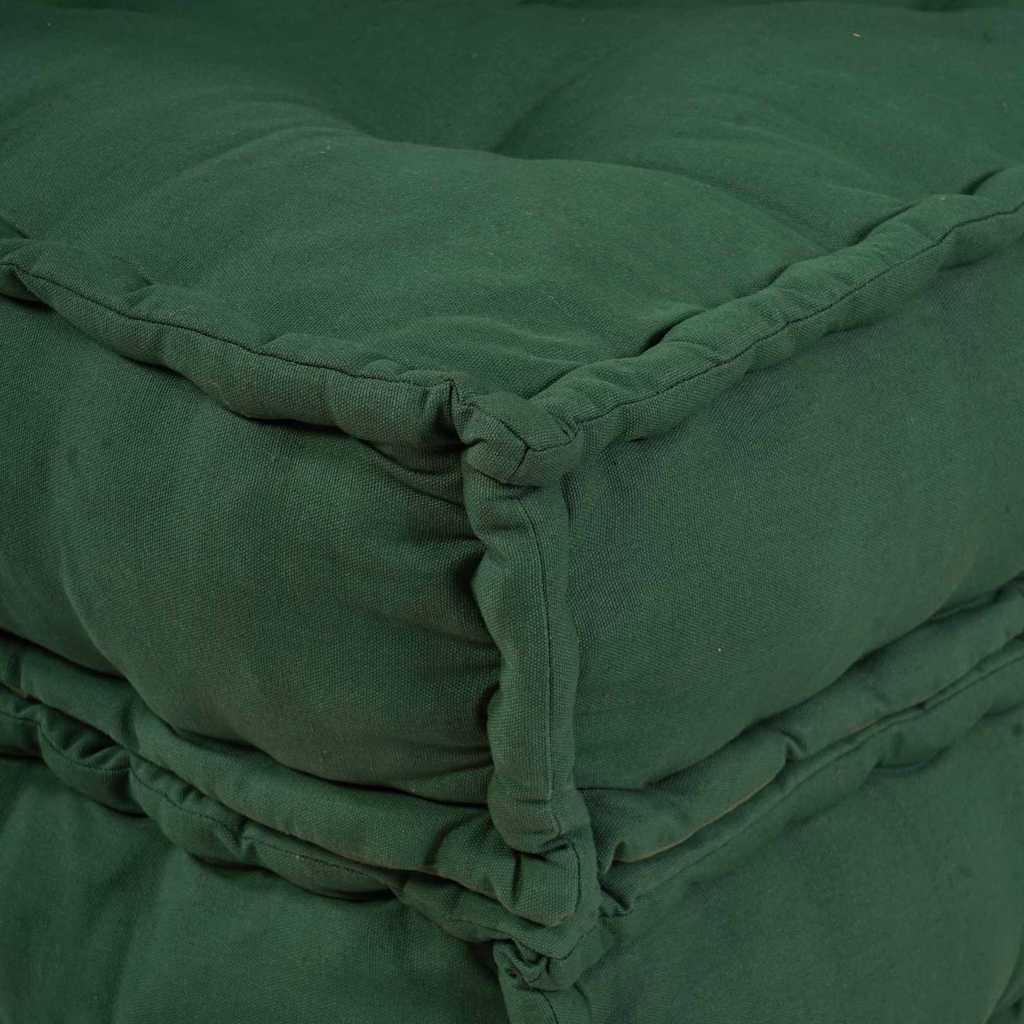 Modulares Sofa 2 pcs Grün 70 x 70 x 36 cm Stoff