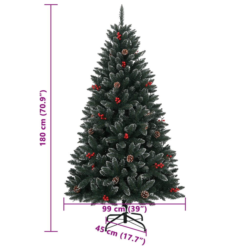 Künstlicher Weihnachtsbaum 300 LEDs 180 cm