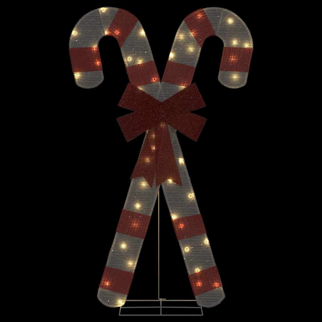 Candy cane Christmas decoration 50 LEDs warm white