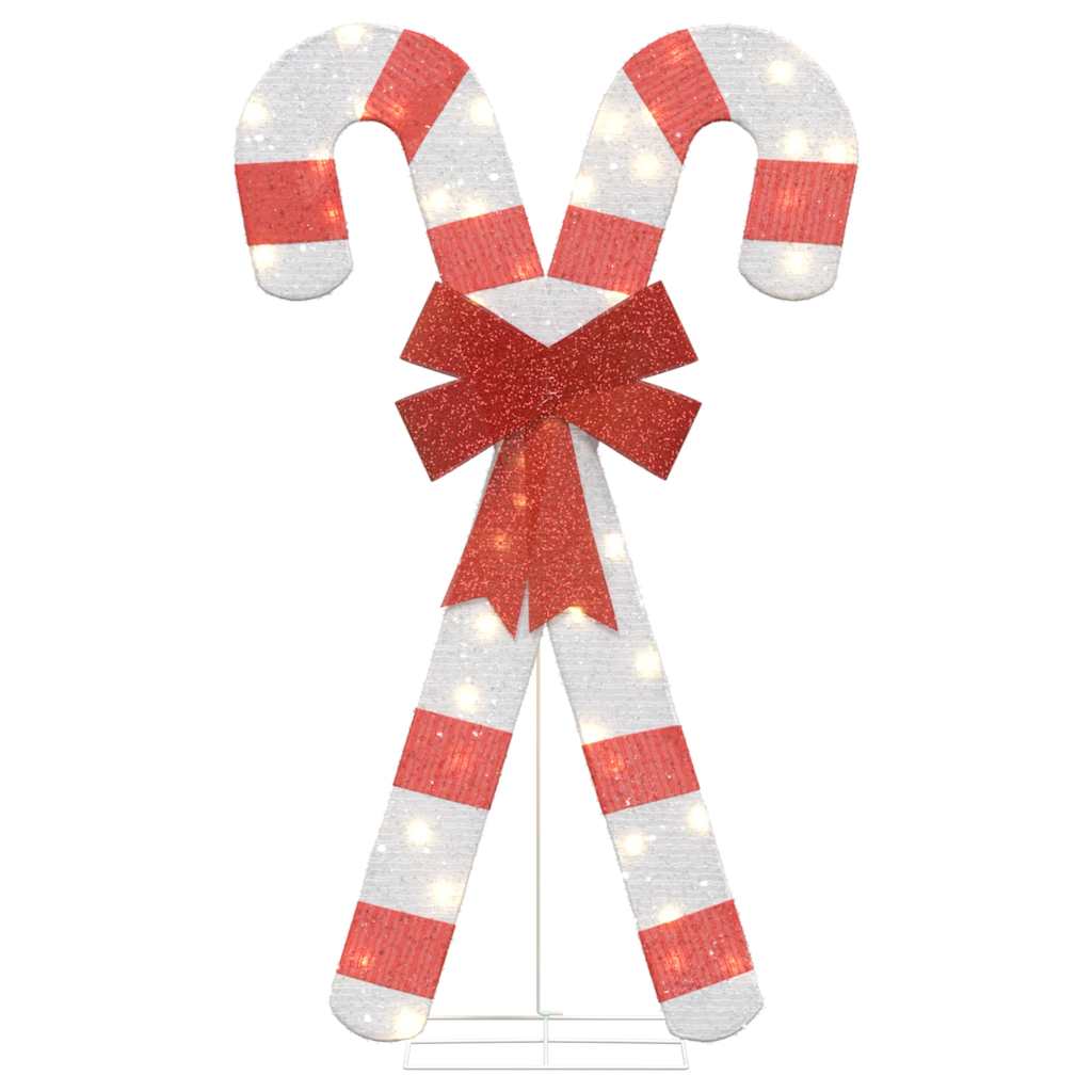Candy cane Christmas decoration 50 LEDs warm white