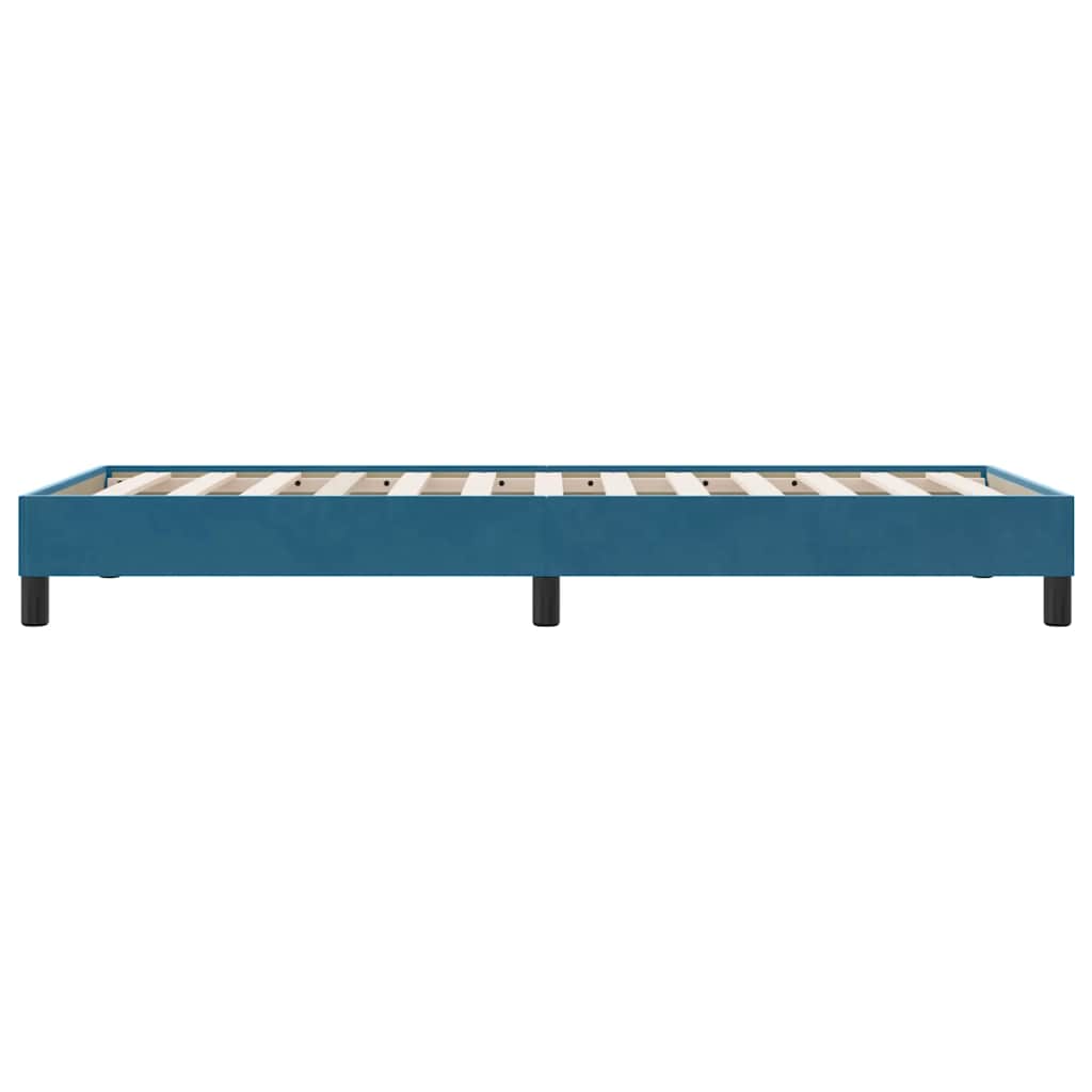 Boxspringbett ohne Matratze Dunkelblau 90x210 cm Samt