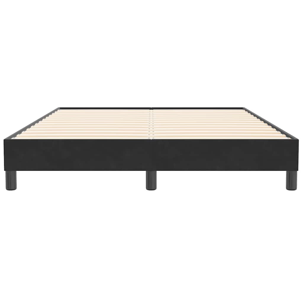 Boxspringbett ohne Matratze Schwarz 140x210 cm Samt