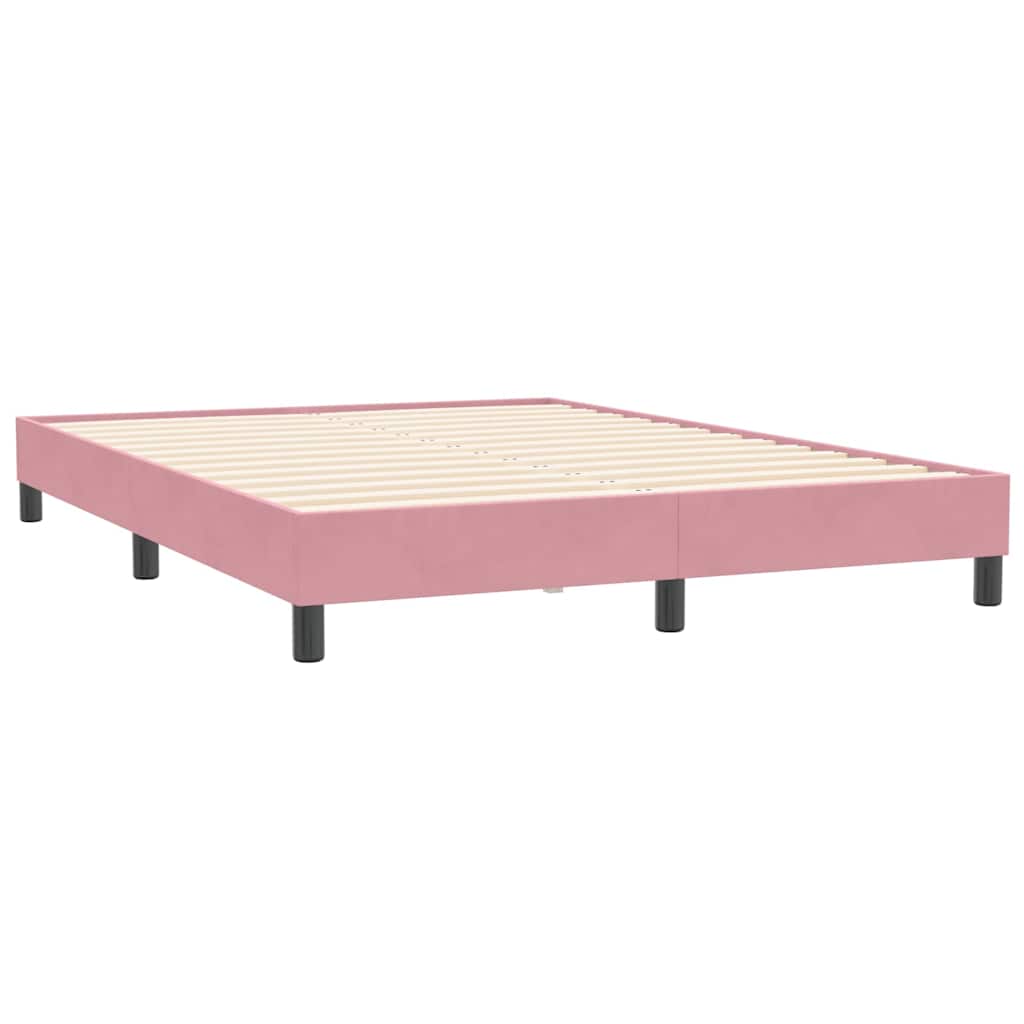 Boxspringbett ohne Matratze Rosa 160x210 cm Samt