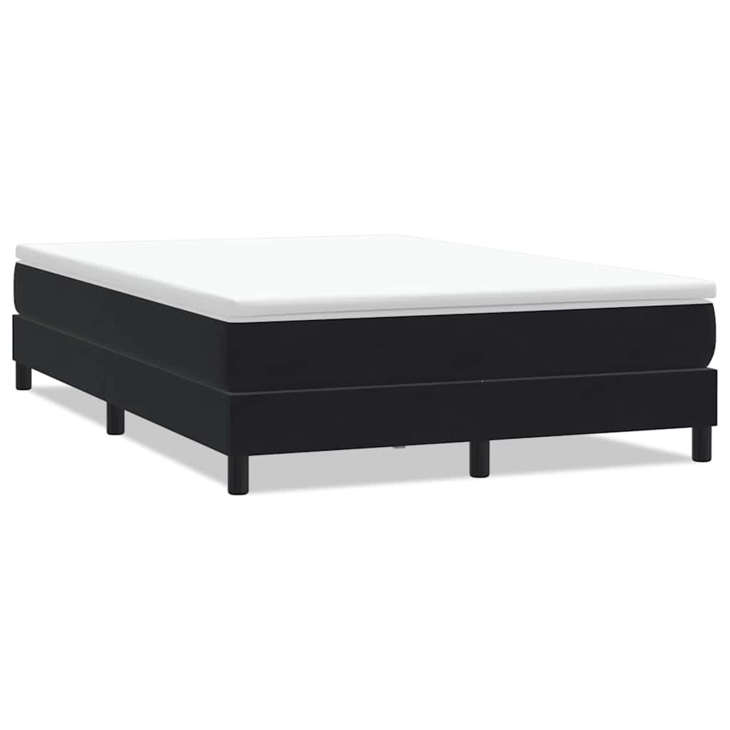 Boxspringbett ohne Matratze Schwarz 140x220 cm Samt
