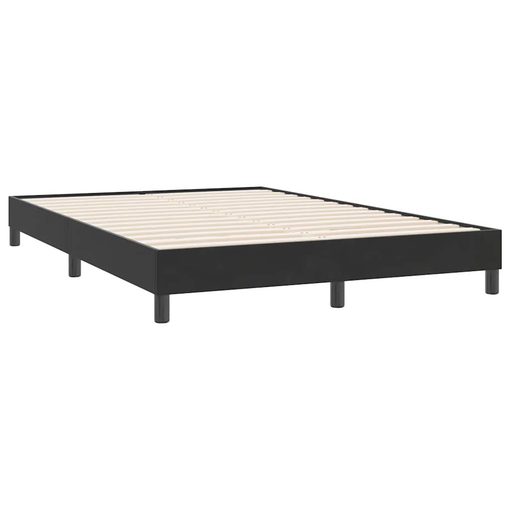 Boxspringbett ohne Matratze Schwarz 140x220 cm Samt