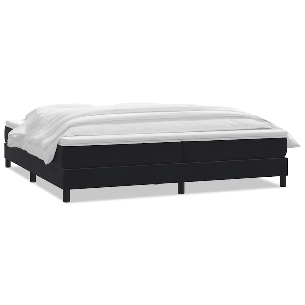 Boxspringbett mit Matratze Schwarz 200x210 cm Samt