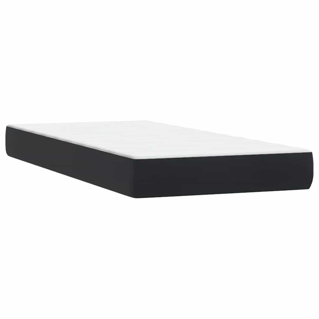 Boxspringbett mit Matratzen Schwarz 200x210 cm Samt