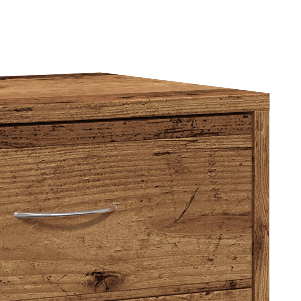 Bedside tables 2 pcs. Old wood look 40x30x40 cm wood material