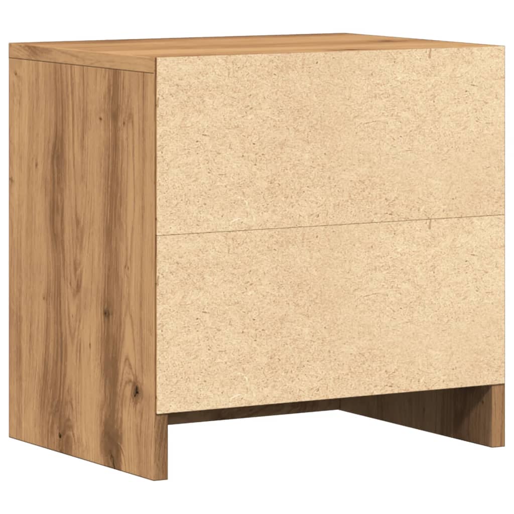 Bedside tables 2 pcs. Artisan oak 40x30x40 cm wood material