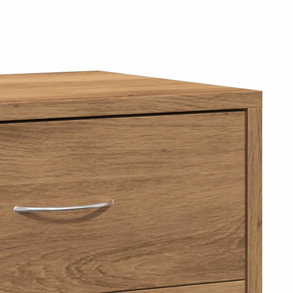 Bedside tables 2 pcs. Artisan oak 40x30x40 cm wood material