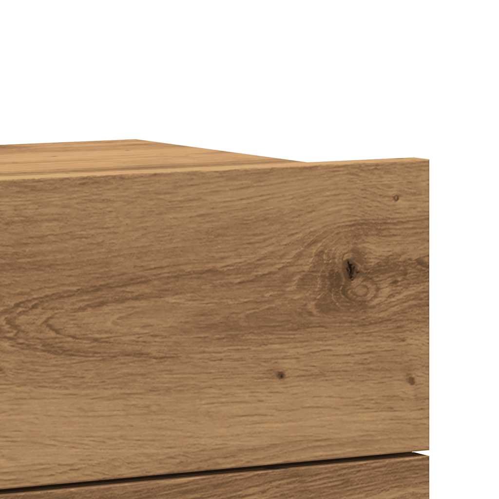 Wall-mounted bedside tables 2 pcs. Artisan oak 40x32x30 cm