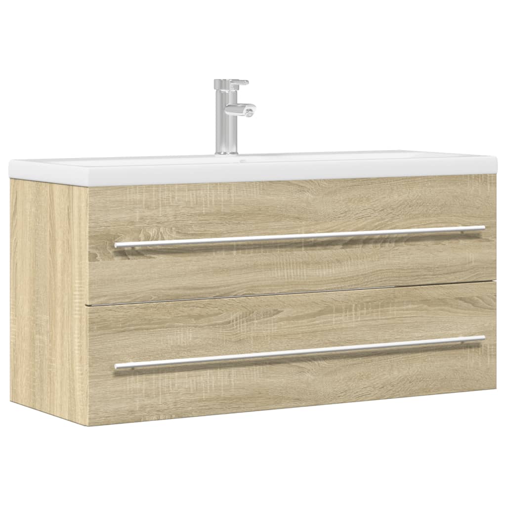 washbasin base cabinet Sonoma oak 100x38.5x48 cm