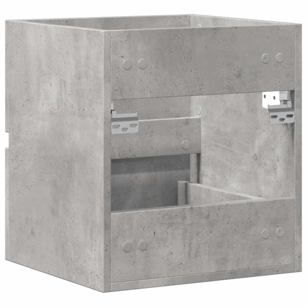 Meuble sous évier gris béton 41x38,5x45 cm en bois