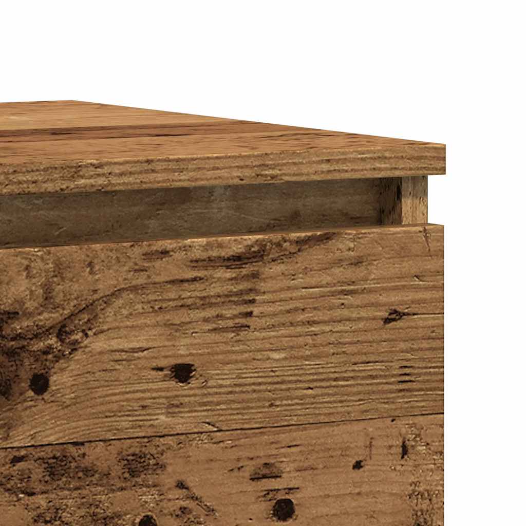 Bedside tables 2 pcs. Old wood look 50x40x43.5 cm wood material