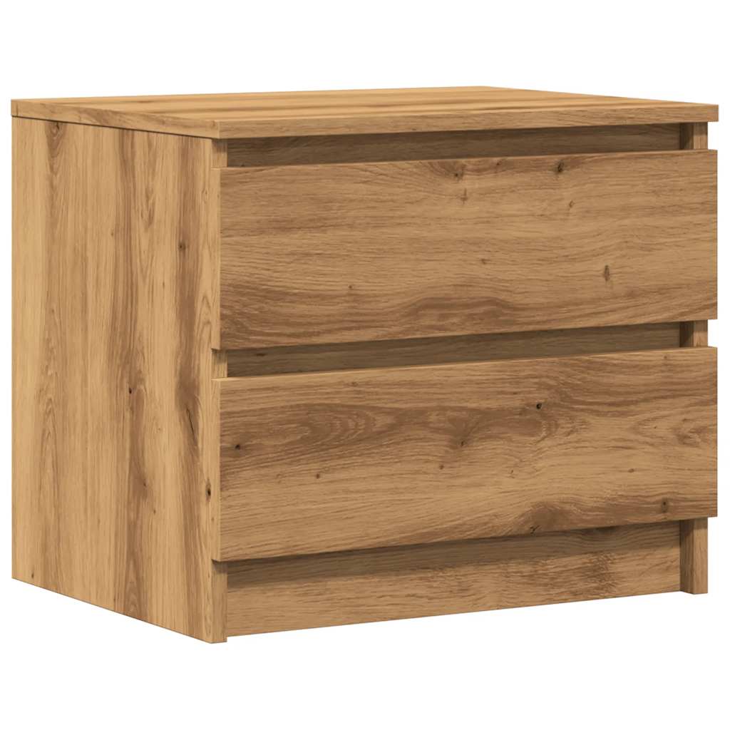 Bedside tables 2 pcs. Artisan oak 50x40x43.5 cm wood material