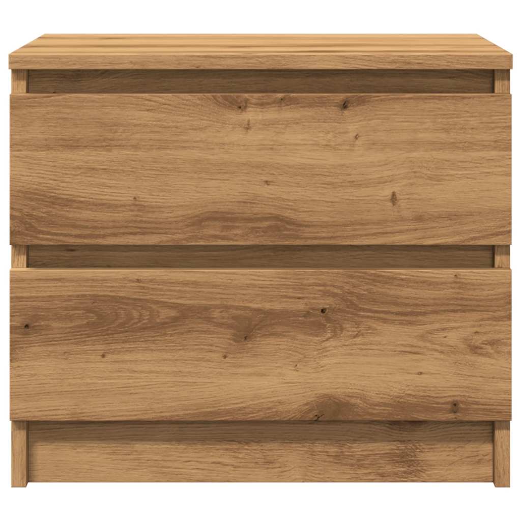 Bedside tables 2 pcs. Artisan oak 50x40x43.5 cm wood material
