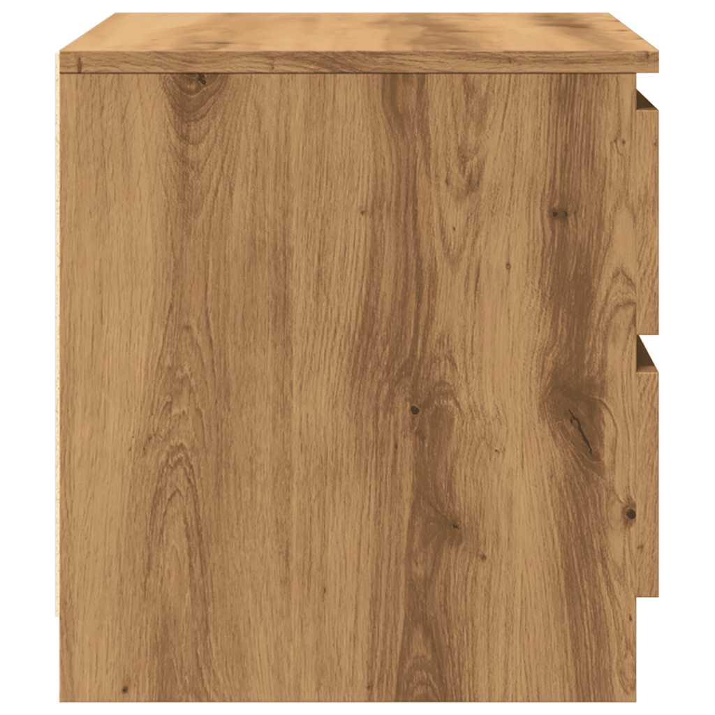 Bedside tables 2 pcs. Artisan oak 50x40x43.5 cm wood material
