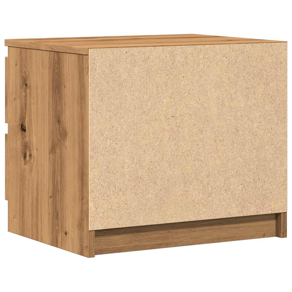 Bedside tables 2 pcs. Artisan oak 50x40x43.5 cm wood material