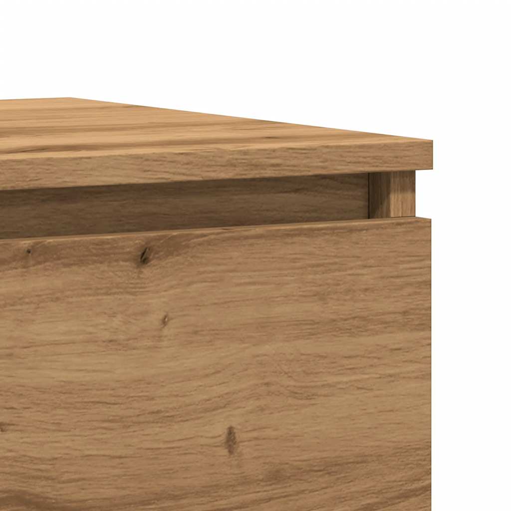 Bedside tables 2 pcs. Artisan oak 50x40x43.5 cm wood material