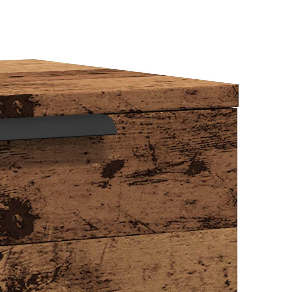 Wall-mounted bedside tables 2 pcs. Old wood look 34x30x20 cm