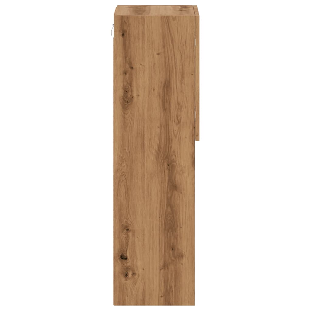 Meubles TV avec lumières LED 2 pcs Chêne artisanal 30,5x30x102cm