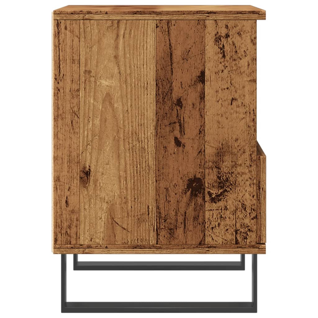 Bedside tables 2 pcs. Old wood look 40x35x50 cm wood material