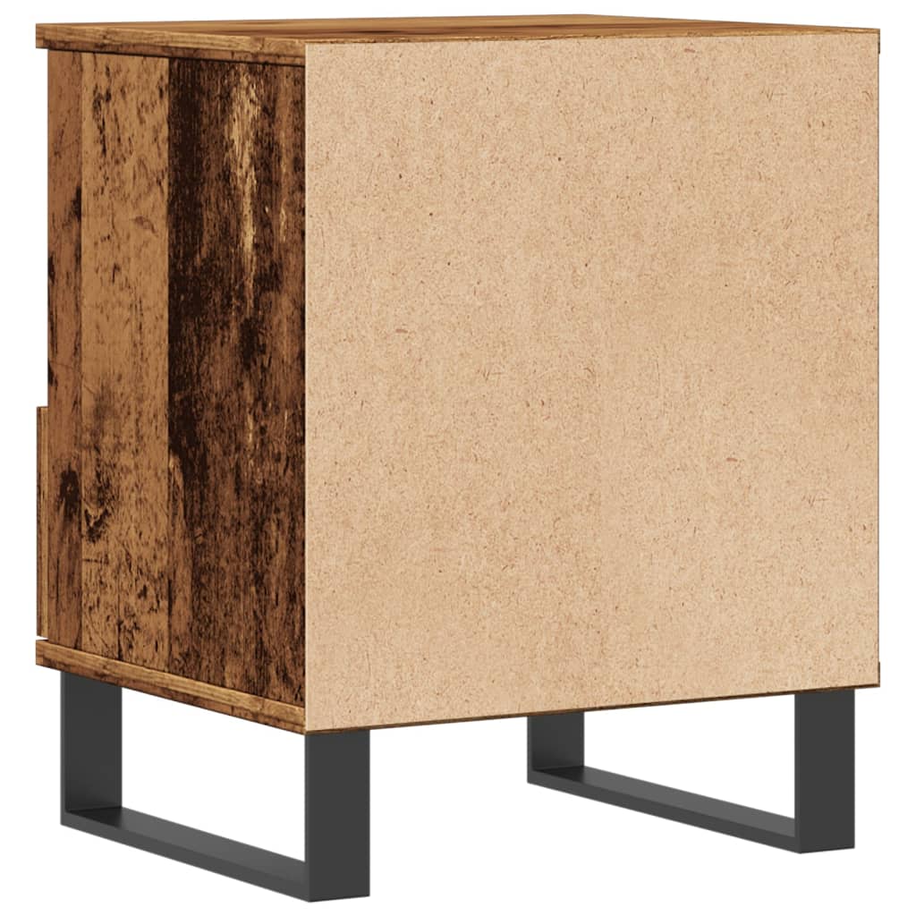 Bedside tables 2 pcs. Old wood look 40x35x50 cm wood material