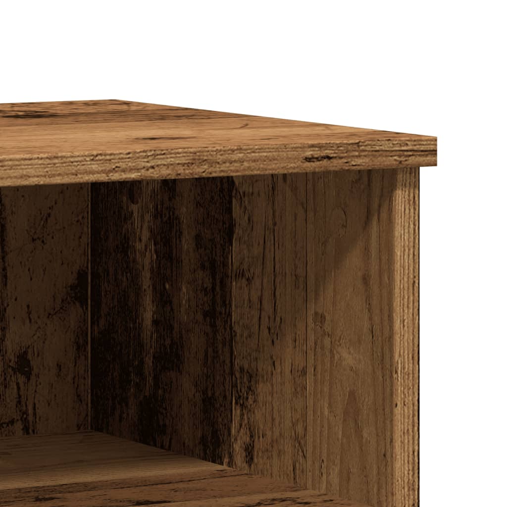 Bedside tables 2 pcs. Old wood look 40x35x50 cm wood material