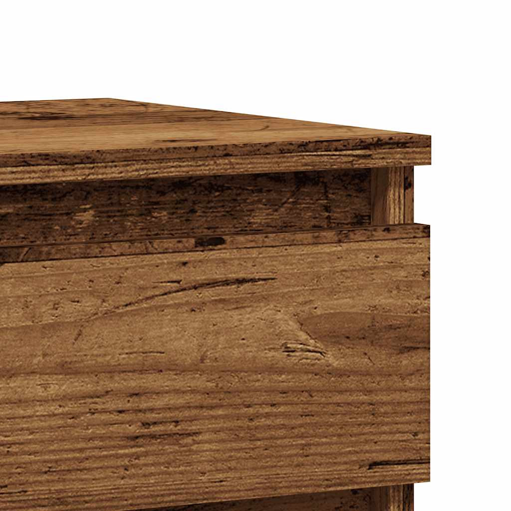 Bedside tables 2 pcs. Old wood look 40x35x50 cm wood material